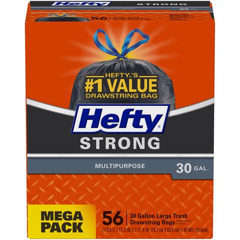 hefty garbage bags commercial|hefty 10.5 gal trash bags.